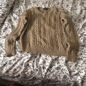 Ralph Lauren Cable Knit Sweater in Brown